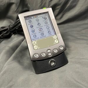 Palm Handheld m515 with Black Leather Case